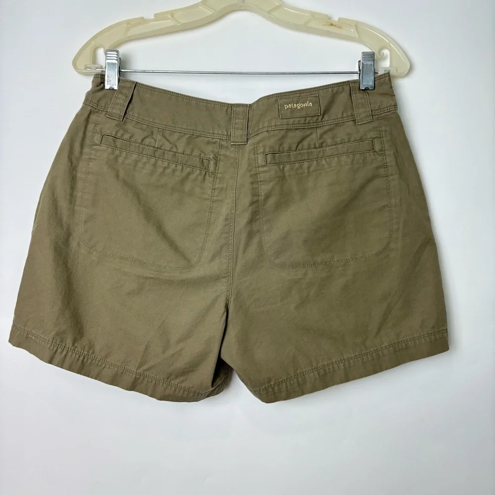 Patagonia Women’s Khaki Green Organic Cotton Shorts